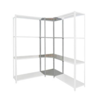 Стеллаж металлический угловой Титан МС 2500x700x500/4